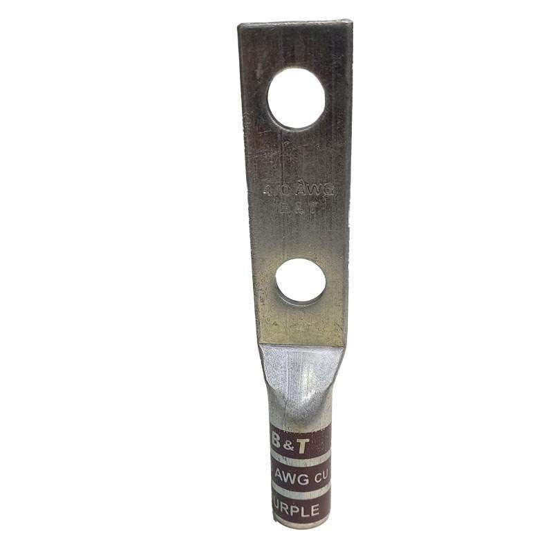 10 Conectores Para Batería De Cobre Estañado - Calibre 4/0 AWG, Rosca 3/8", Ideal Instalaciones Eléctricas